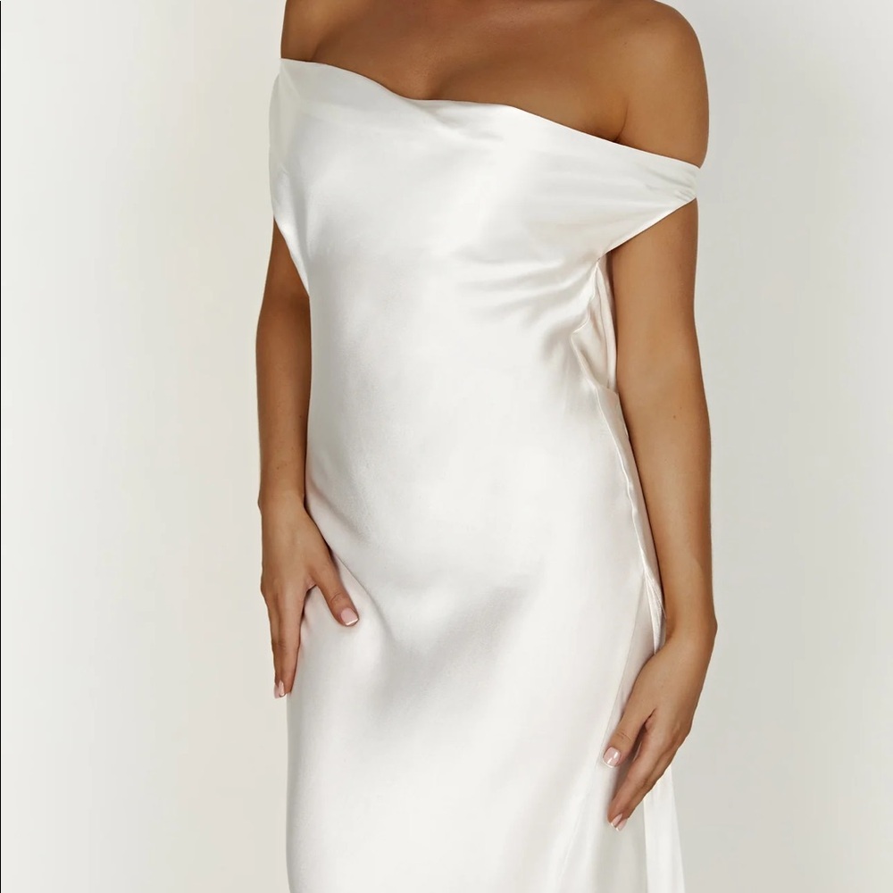 *SOLD* Meshki Yvette Satin Dress - Picture 2 of 4